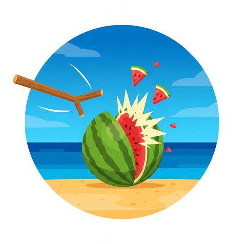 声かけ！スイカ割り名人