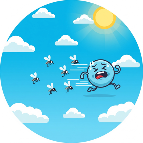 蚊から逃げろ！